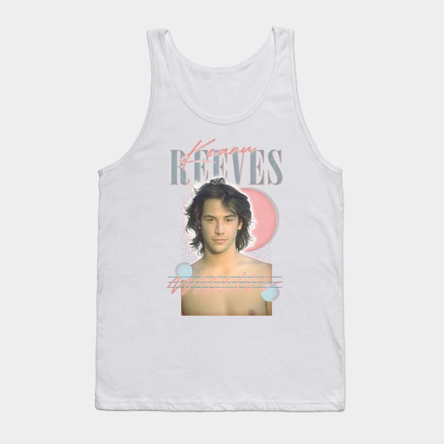 Keanu Reeves ---- Retro 90s Aesthetic Tank Top by DankFutura